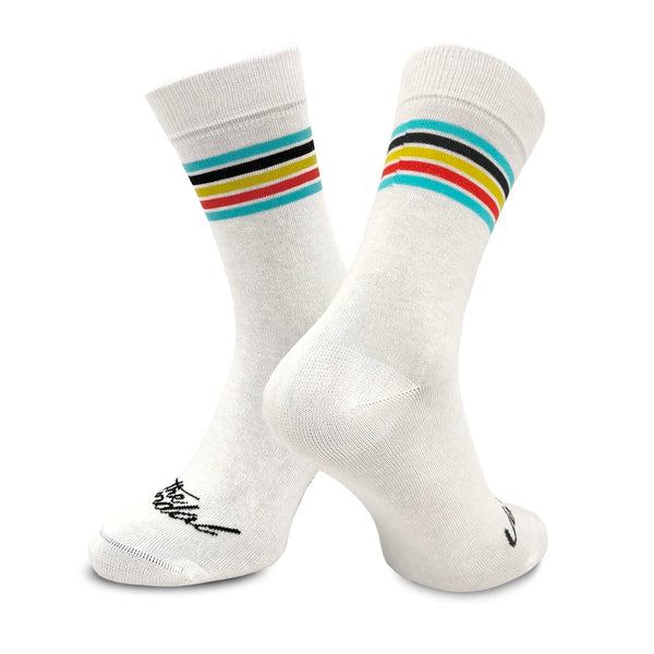 The Vandal - Sokken "Belgian Cycling wit"