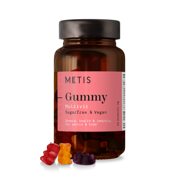 Metis Multivitamin Gummy - 60 Gummies - Adults and Children
