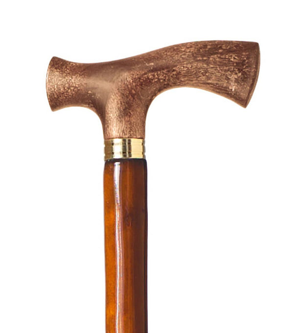 Segorbina de Bastones - Walking stick with plastic handle and chestnut wood stick